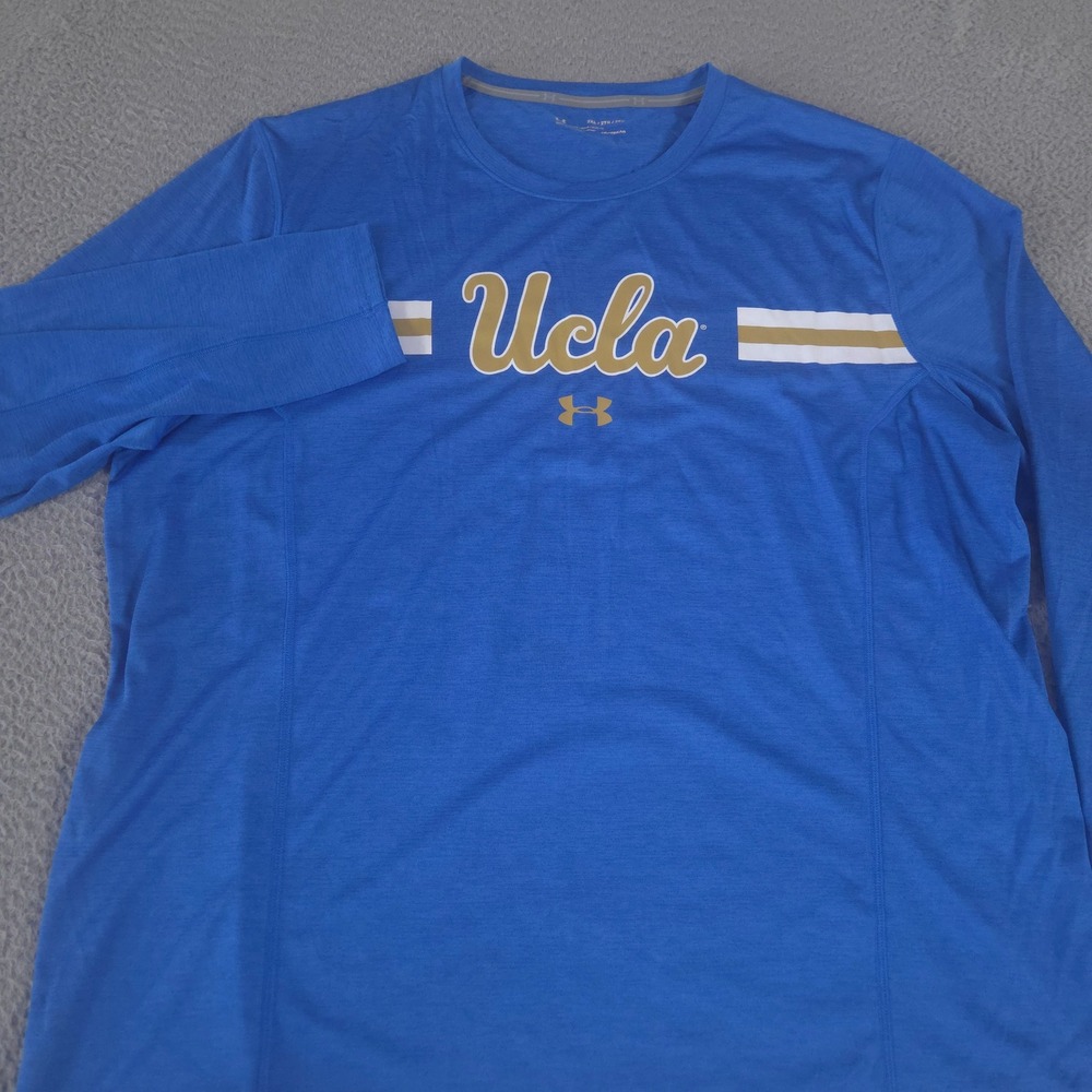 Under Armour Shirt Mens‎ 2XL UCLA Bruins HeatGear Long Sleeve Performance NCAA